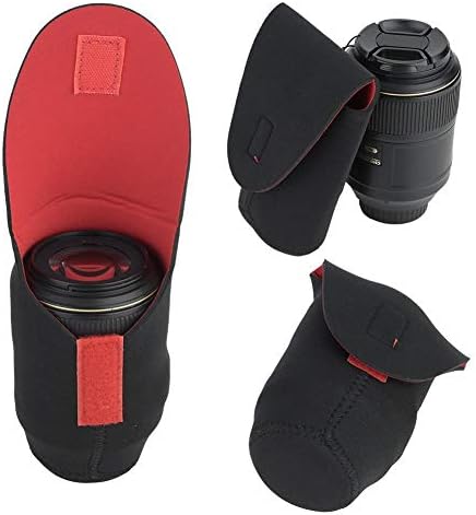 Camera Lens Storage Bag, Lightweight Camera Lens Bag, 5pcs Portable Neoprene Material Hook&Loop Design on The for Photography Lovers - Image 2