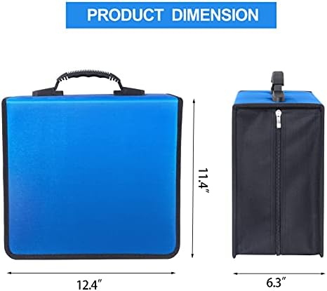 CD/DVD Portable Storage Binder with Handle, 400‑Capacity,(Blue) - Image 7