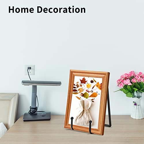 Decolore 5 Pack 4 inch Display Stands Black Iron Easel for Plate Stand Plate Holder for Picture, Decorative Plate, Photo Easel, Artistic Work Display Stand, Picture Frames - Image 5
