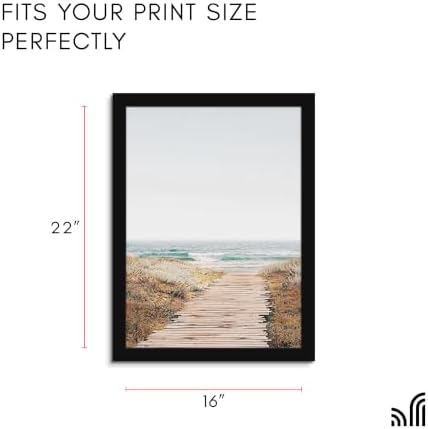 Americanflat 16x22 Poster Frame - Engineered Wood - Black - Image 2
