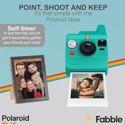 Polaroid Now Generation 3 I-Type Instant Camera (Green) Bundle with Color I-Type Film (8 Exposures), Hard Protective Case, and Wrist Strap - Image 6