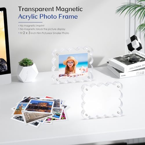 2 Pack Magnetic Acrylic Picture Frames,2x3 Small Photo Frame - Image 4