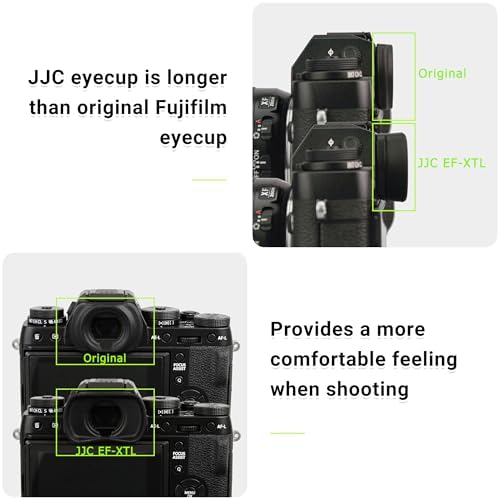 JJC Soft Eyecup Eye Cup Eyepiece for Fuji X-T5 X-T4 X-T3 X-T2 X-H2 X-H2S - Image 5