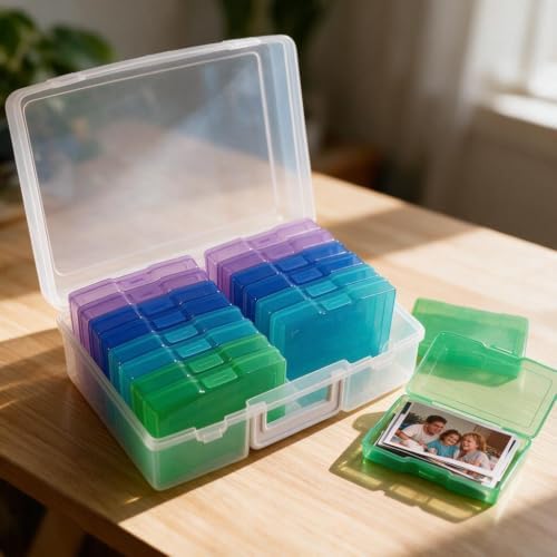 novelinks Photo Storage Box and 16 Inner 4" x 6" Photo Storage Containers - Image 5