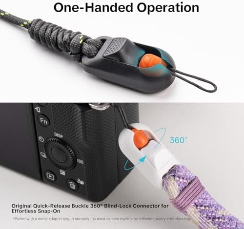 PGYTECH Rope Camera Wrist Strap Slim Trendy Style, Adjustable Quick Release - Image 5