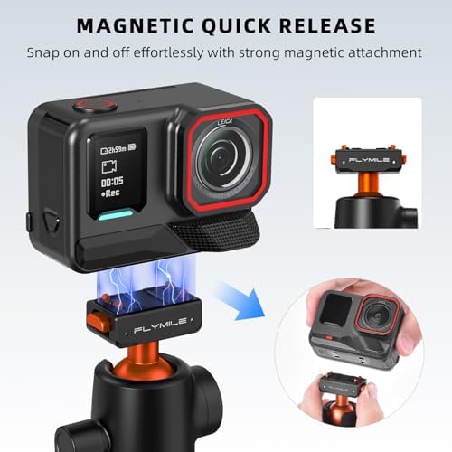 Tripod for Insta360 X5 X6 ACE Pro 2, 55” Selfie Stick Quick Release Extension Rod Table Desk Portable Handle Grip Stand with Cold Shoe for Insta 360 X5 X6, ACE Pro 2, X4 Air Accessories - Image 2
