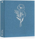 Lanpn 8.5x11 inch Scrapbook Photo Album, Linen Cover Archival Acid Free Top Load 3 Ring Binder Folder Photo Book 8.5 x 11 with 30 Plastic Sleeves 60 Pages (Blue) by Lanpn