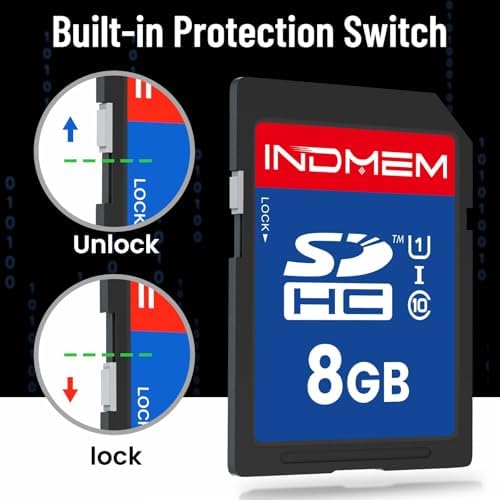8GB SD Card (3 Pack), C10 SDHC UHS-I Memory Cards U1 Class 10 High-Speed Full 4K HD Video Compatible with Digital Point-and-Shoot Cameras, HD Camcorders, DSLR and PC - Image 7