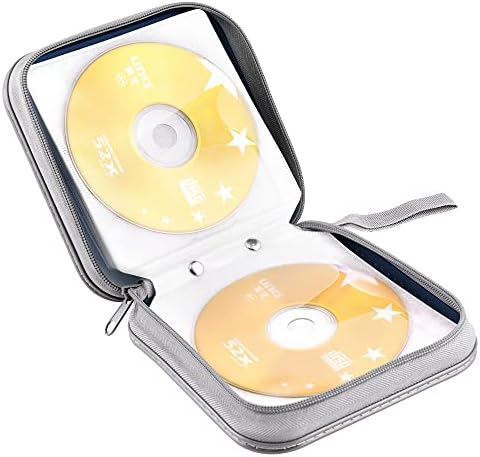 40‑Capacity Hard Plastic CD/DVD Binder for Car, Home & Travel - Image 5