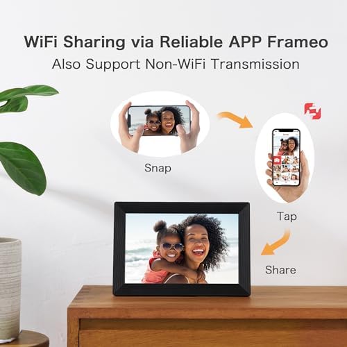 Frameo Digital Picture Frame, WiFi 10.1 Inch Digital Photo Frame, 32GB - Image 3
