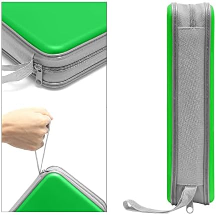Siveit CD DVD Cases 96 Capacity Disc Storage Binder for Car(Green) - Image 3