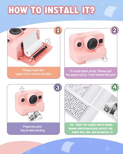 Printing Paper, Printing Camera Refill Thermal Paper 10 Rolls, BPA Free, BLL2 (10 Rolls) - Image 7