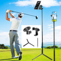 WIGERLON Golf Monopod Stick,Golf Tripod, Golf Recording Stick with Magnetic Phone Holder and a Adjustable Clip Smartphone Holder.irangesports Stick for Golf Swing by WIGERLON