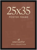 Americanflat 25x35 Poster Frame - Engineered Wood - Black by Americanflat