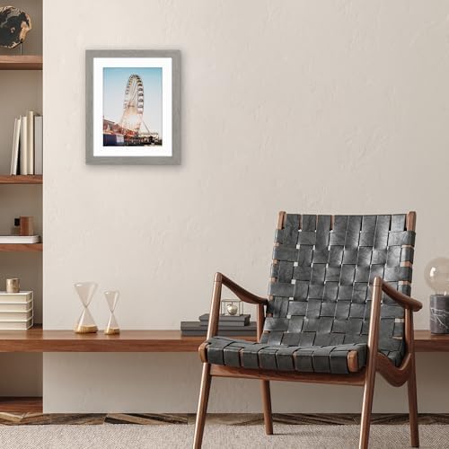 Americanflat 12x15 Picture Frame - Matted to 9x12 - Grey Wood - Image 4