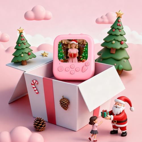 Kids Camera Instant Print: Gleeglee 1080P Camera for Kids, Pink Cat - Image 2