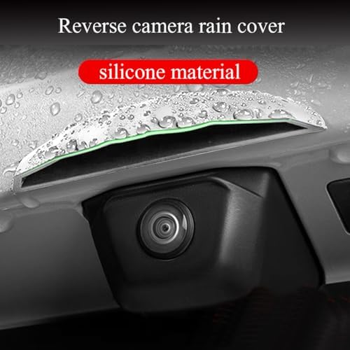 muekzru Universal Car reversing Camera rain Cover, car Thick Camera Protection Sticker, Silicone rain Sticker, Non-Destructive Adhesion (White) - Image 6