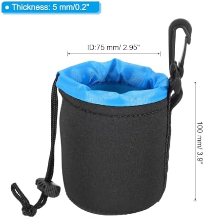 PATIKIL Camera Lens Bag 3" ID x 3.9" H Drawstring Lens Pouch 2Pcs - Image 2