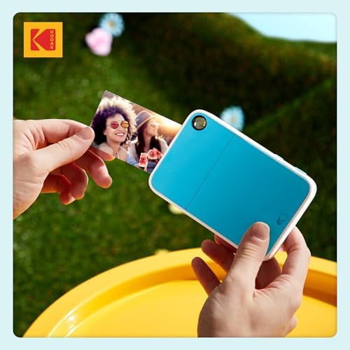 Kodak Printomatic+ Full Color Instant Print Digital Camera Gift Bundle + Case + Zink 2x3 Sticky Back Photo Paper 20pk + Album + Sticker Sets + Sticker Frames + Hanging Frames + Markers - Blue - Image 6