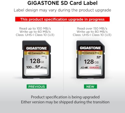 【5-Years Data Recovery】GIGASTONE 128GB SD Card, SDXC Memory Card, 4K UHD - Image 3