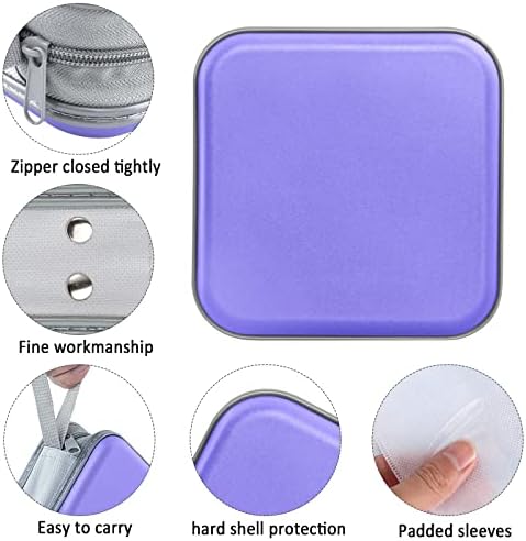 Siveit CD/DVD Cases 40 Capacity Disc Storage Binder for Car(Lavender) - Image 2