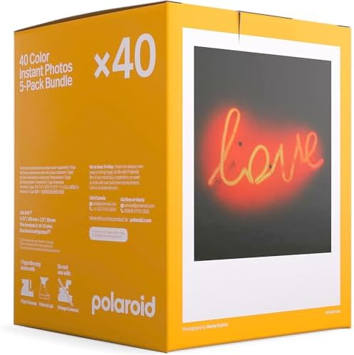 Polaroid Instant Color Film for i-Type Cameras 5 Pack, 40 Instant Photos, Works with Polaroid Now, Now+, I-2, & Lab, Bundle with a Lumintrail Cleaning Cloth - Image 3