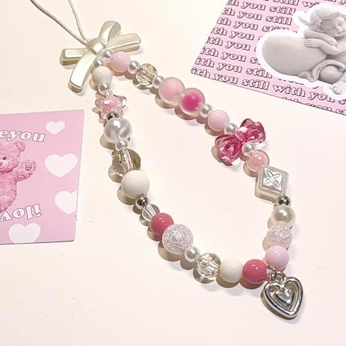 Beaded Camera Wrist Strap Cute Digital Camera Charm Lanyard, Phone Wristlet Charms, Phone Chain for Camera - Image 2