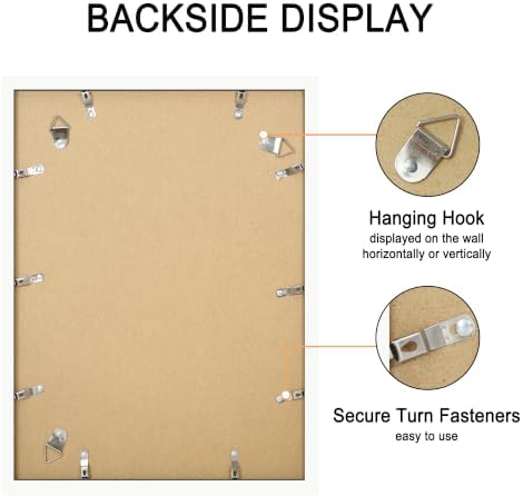 12x16 Picture Frame Set of 4 with Real Glass, Wall Mount - Image 6