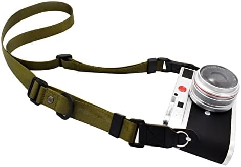 Camera Strap, Quick Adjustable Shoulder Sling Camera Neck Shoulder Strap for Leica Fuji Pentax Canon Micro Single and DSLR Camera Green by AOLLCCAE