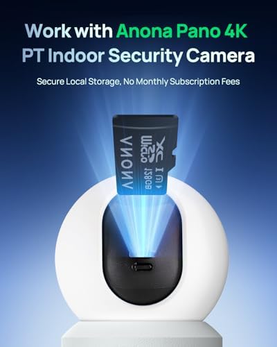 Anona Micro SD Card 128 GB Memory Card, Up to 100MB/s, Suitable Pano 4K Indoor Camera - Image 2
