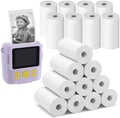 18 Roll 1''×2.2'' Kids Camera Paper Roll Refill for Kid Camera Instant Print by Biubee