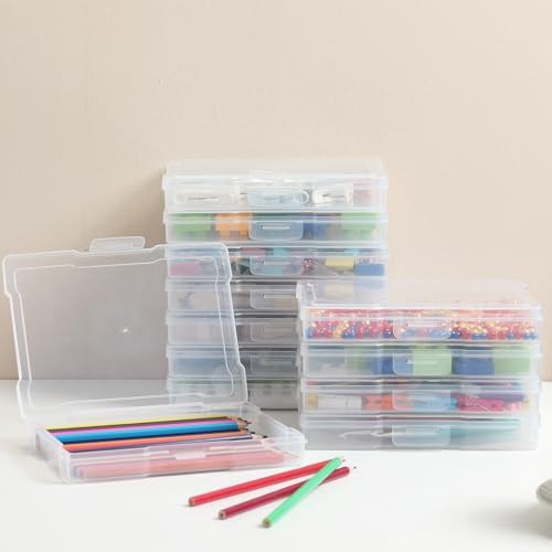 novelinks 6 Pack 5"x7" Clear Photo Storage Boxes and Photo Box Organizers - Image 3