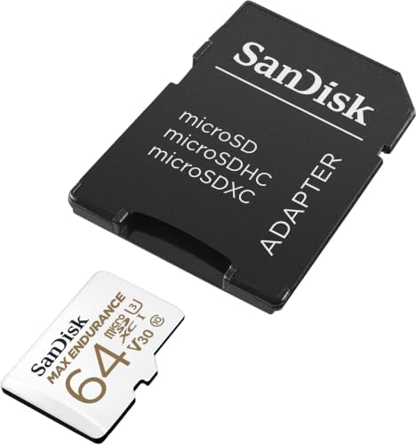 SANDISK 64GB MAX Endurance microSDXC Card with Adapter for Home Security Cameras and Dash cams - C10, U3, V30, 4K UHD, Micro SD Card - SDSQQVR-064G-GN6IA - Image 4