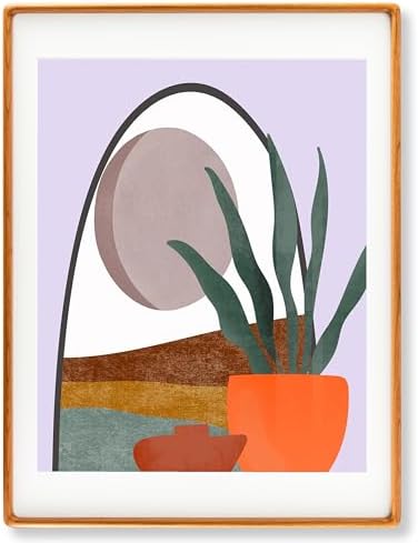 Recuerdos 18x24 Cherry Picture Frame, Matted to 16x20 with HD Plexiglass by Recuerdos