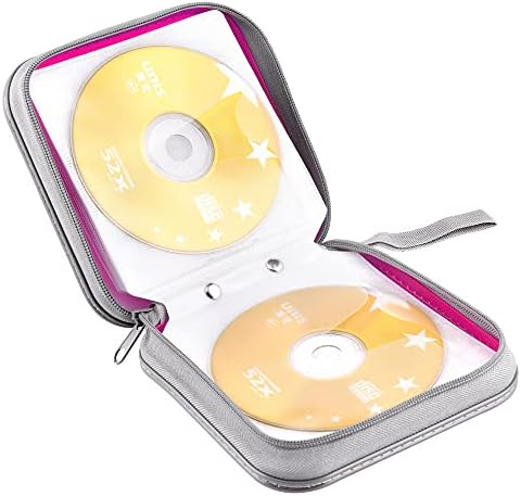 40‑Capacity Hard Plastic CD/DVD Binder for Car, Home & Travel - Image 5