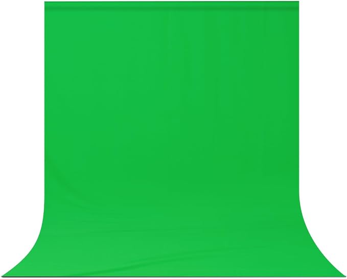 Green Screen Backdrop Background,10 X 10 FT Large Photography Backdrop Photo Background Screen for Streaming Zoom Photo Muslin Green Curtain Video Recording Greenscreen Picture Photoshoot - Image 9