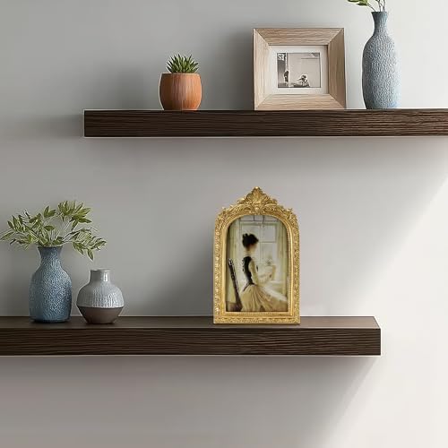 Vintage Picture Frame, Gold Vintage Arched Frame, Gold, 4x6 Inch - Image 4