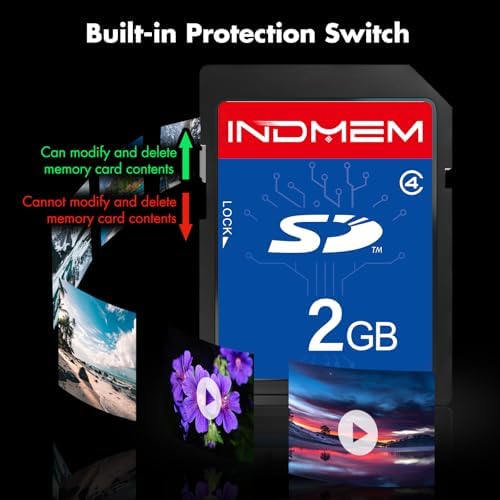 INDMEM 5 Pack SD Card 2GB Class 4 Flash Memory Card 2G SLC Stanard Secure Digital Cards - Image 6