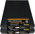 Lineco Drop Front Archival Storage Box, 9.75x12.75x1.5 in, Black, 2 Pack by Lineco