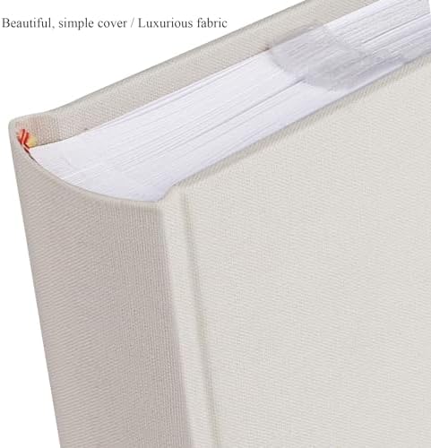 1DOT2 Photo Album with Writing Space, 100 Pages, Linen Cover, Beige - Image 3