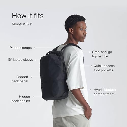 Urth Arkose 20L Modular Backpack + 3.7L Camera Insert - Water Resistant, Anti-Theft, Recycled Bag for DSLR/SLR/Mirrorless, 13-16 Inch Laptop in Black - Image 4