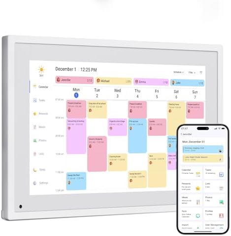 Dragon Touch 10.1 inch Digital Calendar Digital Picture Frame by DragonTouch