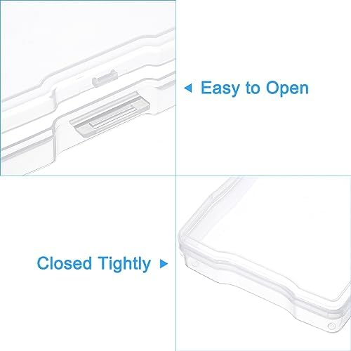 PATIKIL 4"x6" Photo Storage Box 2Pack Picture Organizer Cases Clear - Image 4