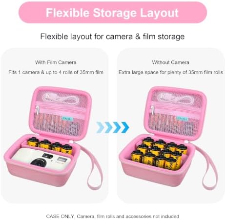 RAIALL Case for KODAK Snapic A1 35mm Film Camera and Print Film, Pink - Image 6