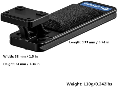 Leofoto SF-06 Replacement Lens Foot for Sony FE 100-400mm F4.5 GM OSS Lens (SEL100400MC), Arca-Swiss Dovetail Tripod Collar Foot with QD Socket, 1/4" & 3/8" Threads, CNC Aluminum Low-Profile Base - Image 5