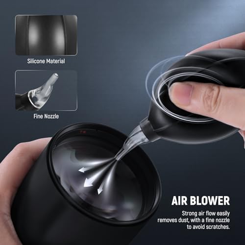 NEEWER 12 in 1 Camera Lens Cleaning Kit for Electronics, Phones, Tablets, 1x Lens Brush Pen + 1x Air Blower + 1x Cleaner Spray + 3X 24mm Full Frame Sensor Swab + 6X Cleaning Cloth, HM-49 - Image 2