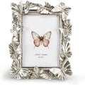 Cuspin 4x6 Picture Frame Silver Butterfly Photo Frame Vintage Elegant Decor by Cuspin
