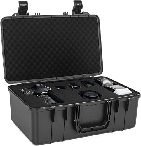 Protective Hard Case Shockproof Water-resistant with Customized DIY Foam fit for Camera, etc,17.3 X 11 X 6.2-Inch - Image 2