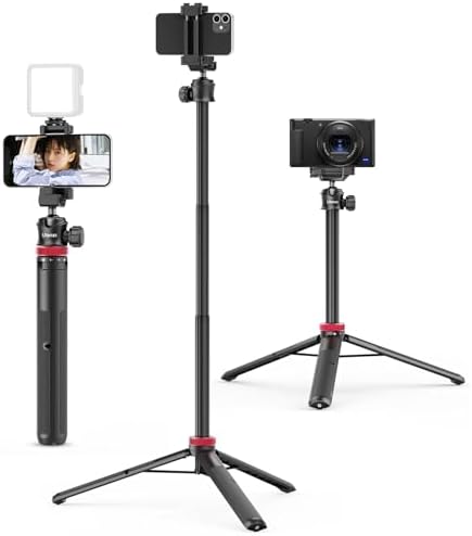 ULANZI MT-44 Auto Open Phone Tripod, 59" Extendable Selfie Stick Vlog Stand by ulanzi