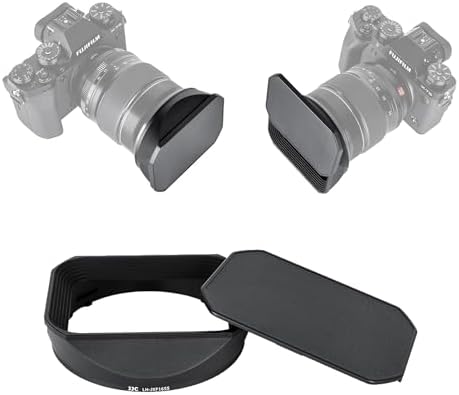 JJC Metal Square Lens Hood for Fuji Fujifilm XF 16-55mm f/2.8 R LM WR Lens by JJC